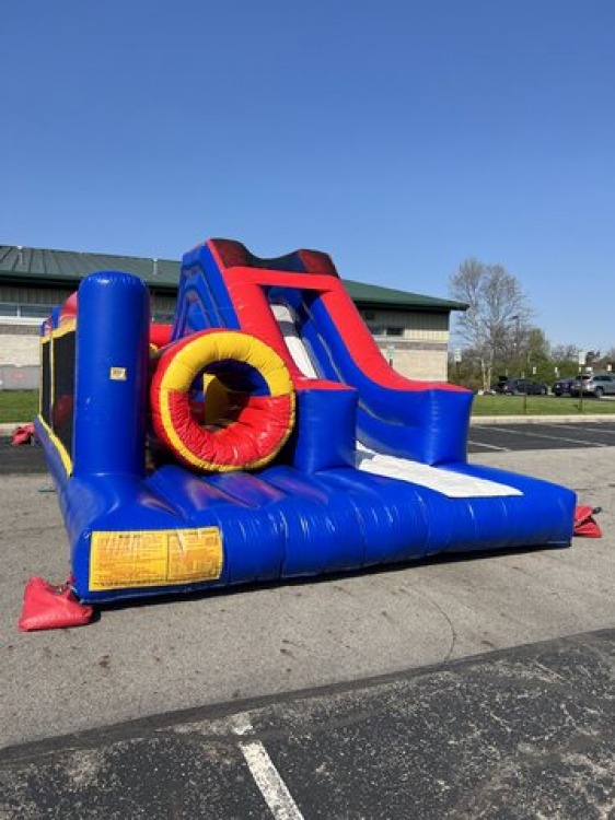 180° Inflatable Obstacle Course and Slide