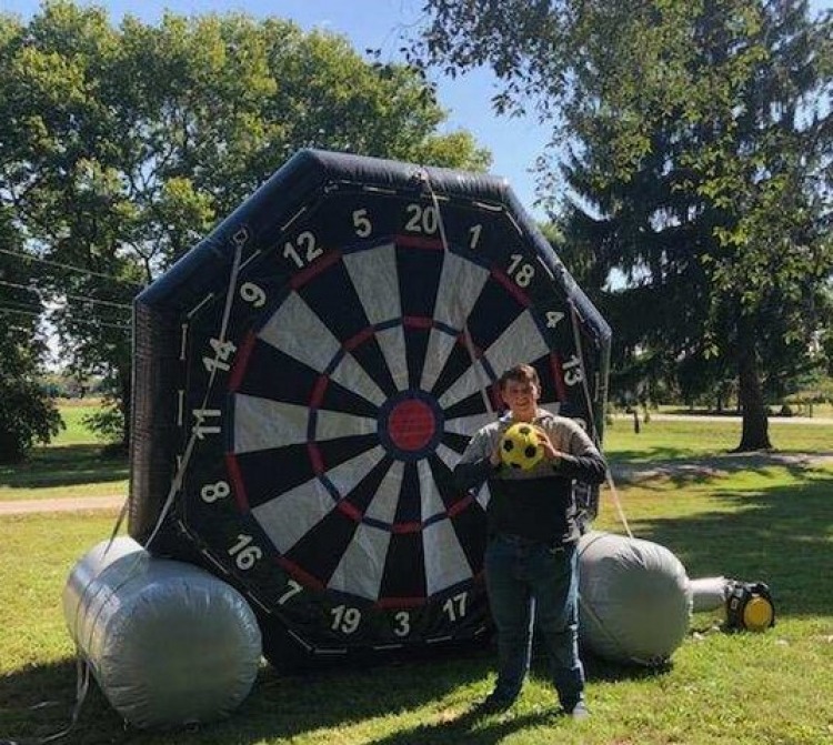 Huge Inflatable Dual-Sided Soccer Target Game